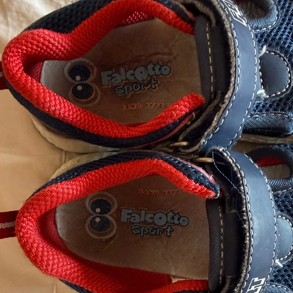 Falcotto Sport F8 Sport Navy and Red Sandals size 28 water approved